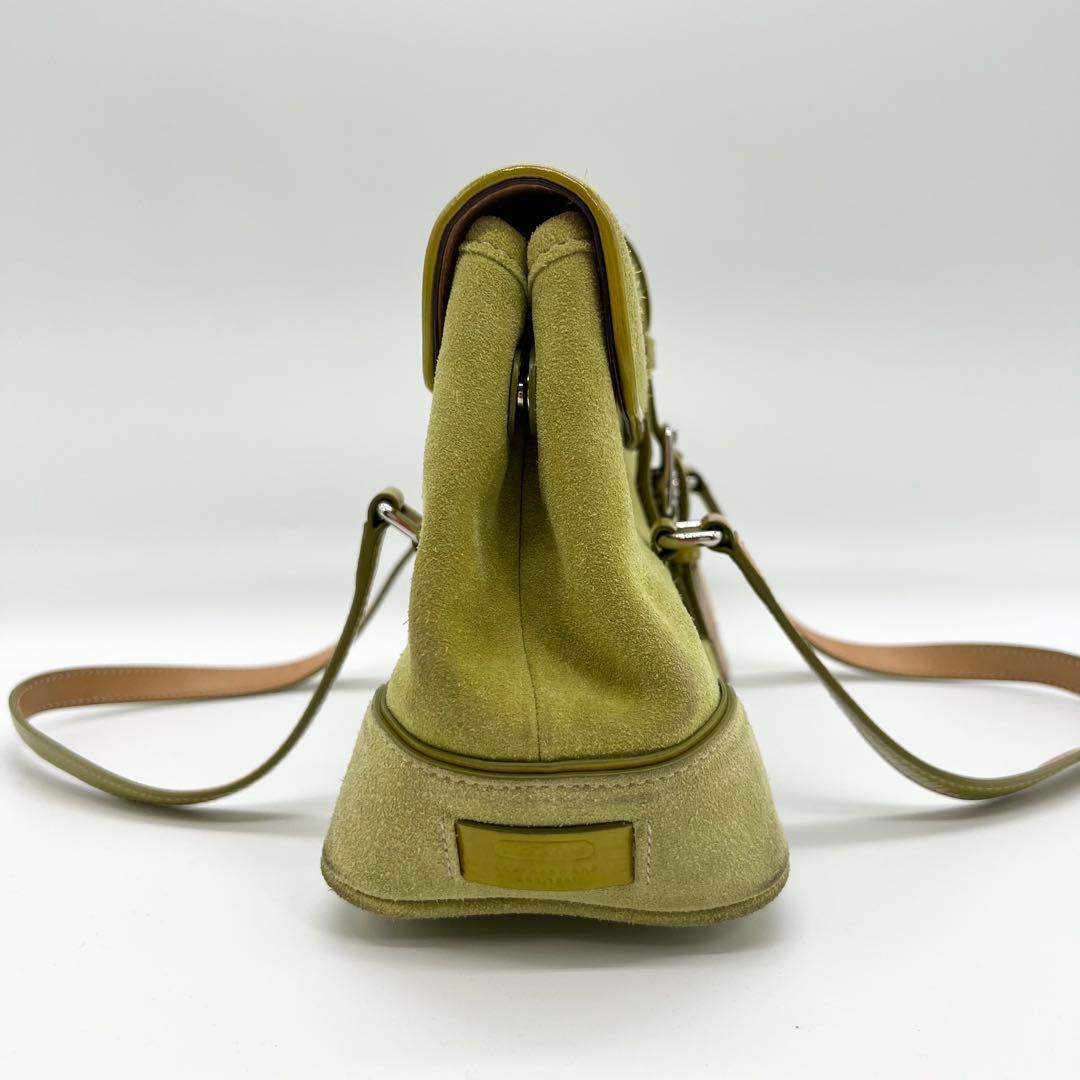 バッグ Coach Tote Bag Soho Suede Yellow-Green