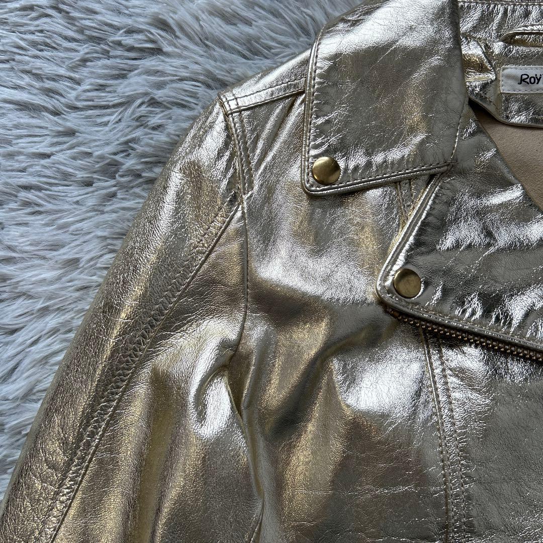 KkbooksRoy Roger's ダブルライダースジャケット ゴールド