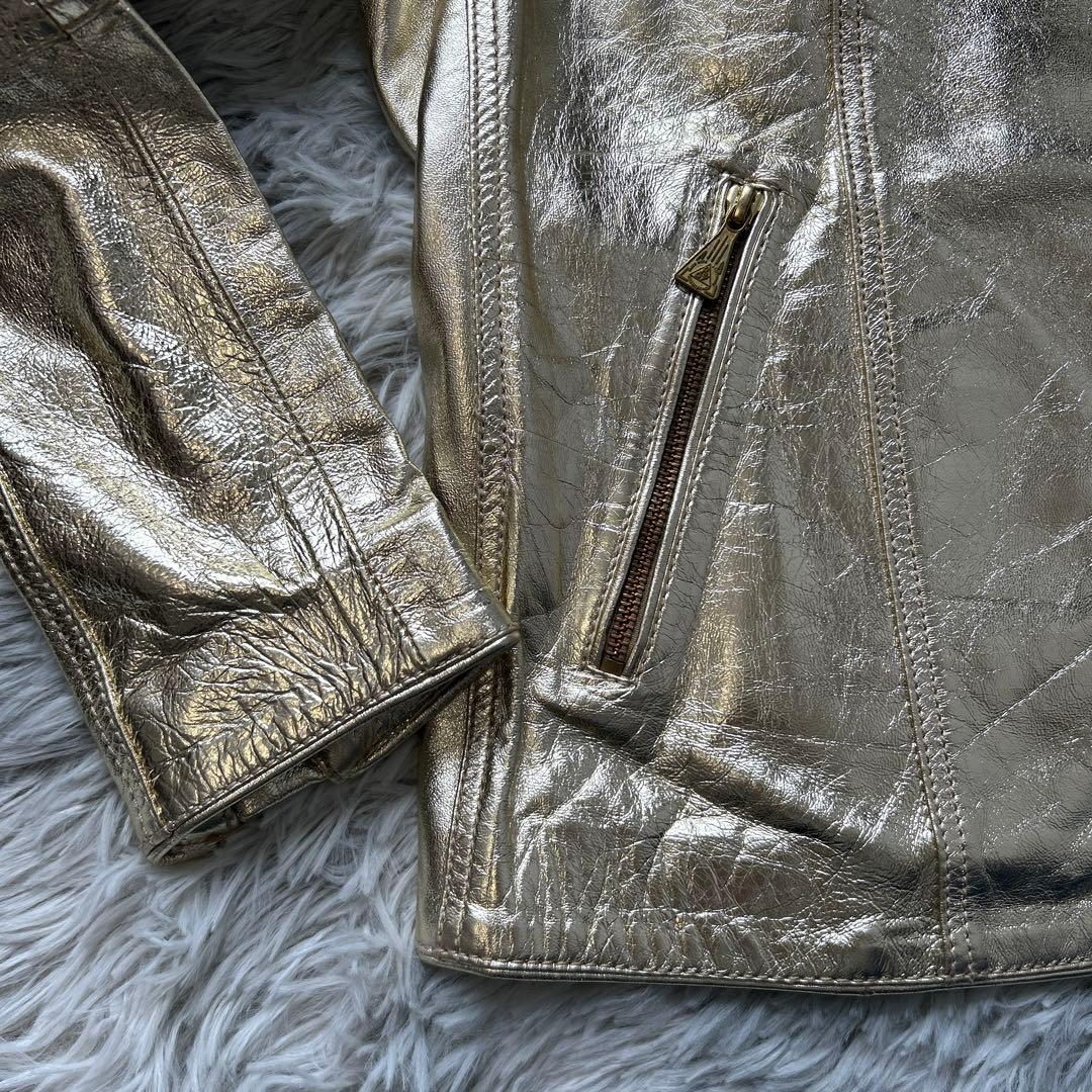 KkbooksRoy Roger's ダブルライダースジャケット ゴールド