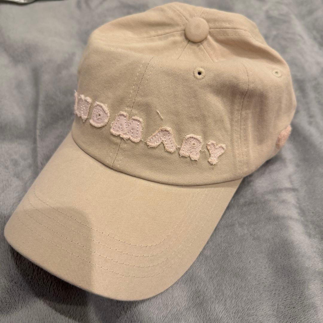 帽子 Mary logo cap andmary