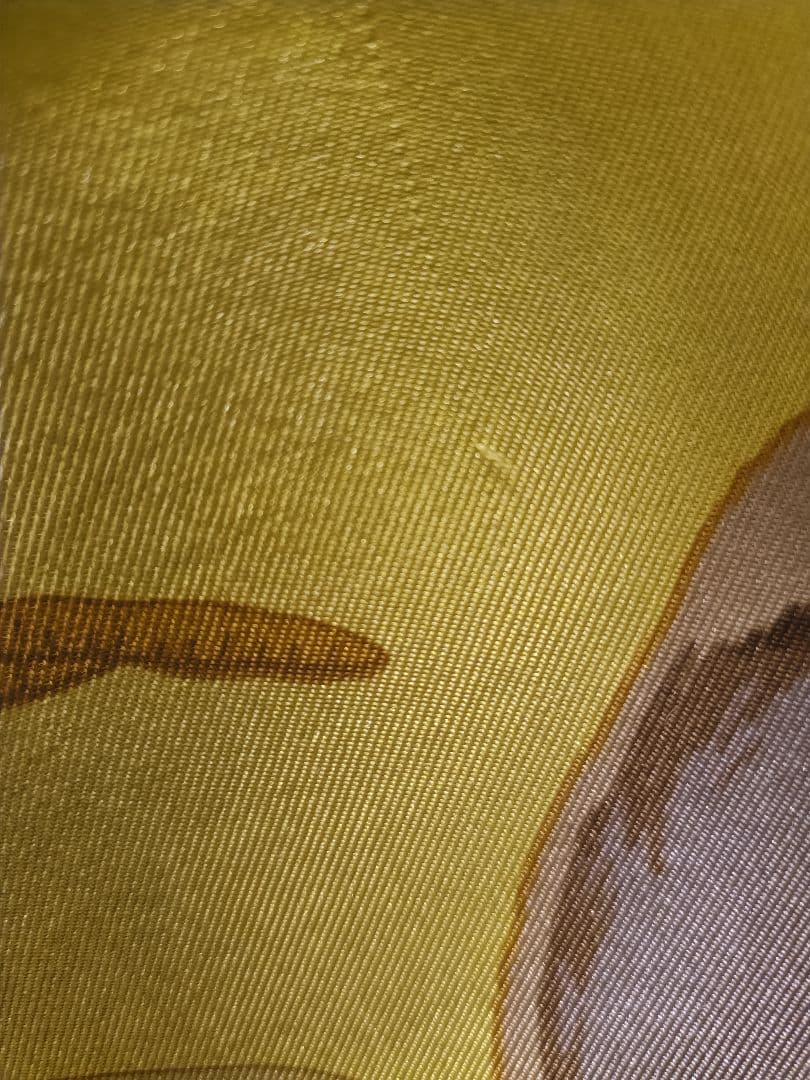 美品希少　エルメス　ディップダイ　王者の風格　 カレジュアン　シルク約140cm