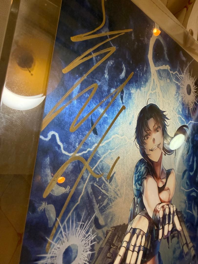 ブラックラグーンアクリルパネル付き メタリックアート