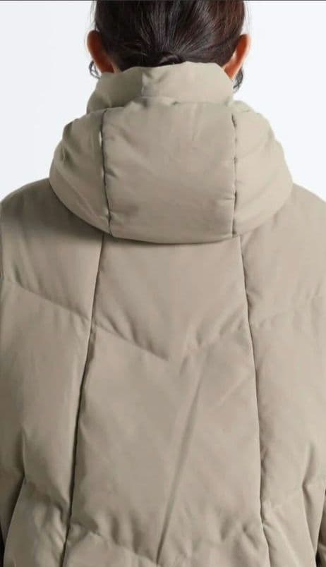 CLOVE フードミドルダウンブルゾン