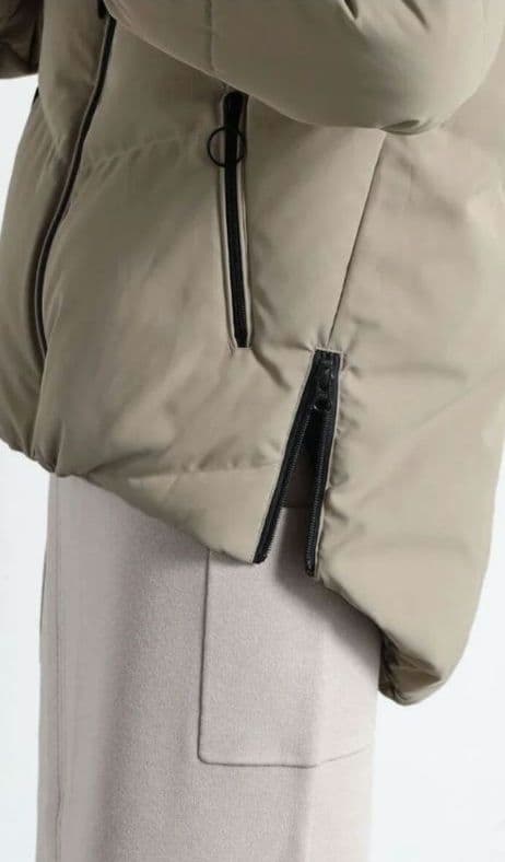 CLOVE フードミドルダウンブルゾン