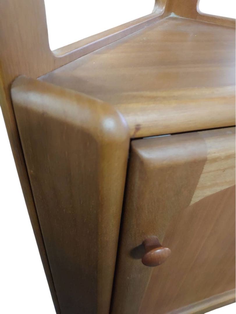 Karimoku カリモク 三角コーナータイプ 電話台 花台 収納棚