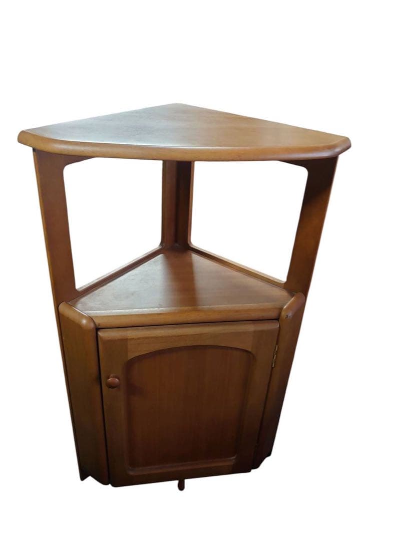 Karimoku カリモク 三角コーナータイプ 電話台 花台 収納棚