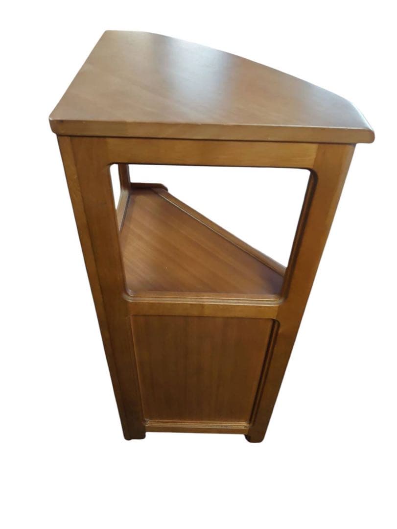 Karimoku カリモク 三角コーナータイプ 電話台 花台 収納棚