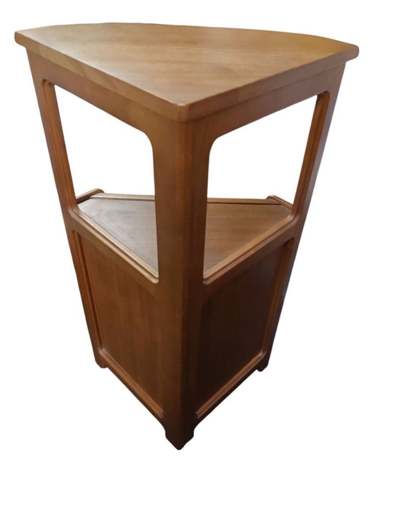 Karimoku カリモク 三角コーナータイプ 電話台 花台 収納棚