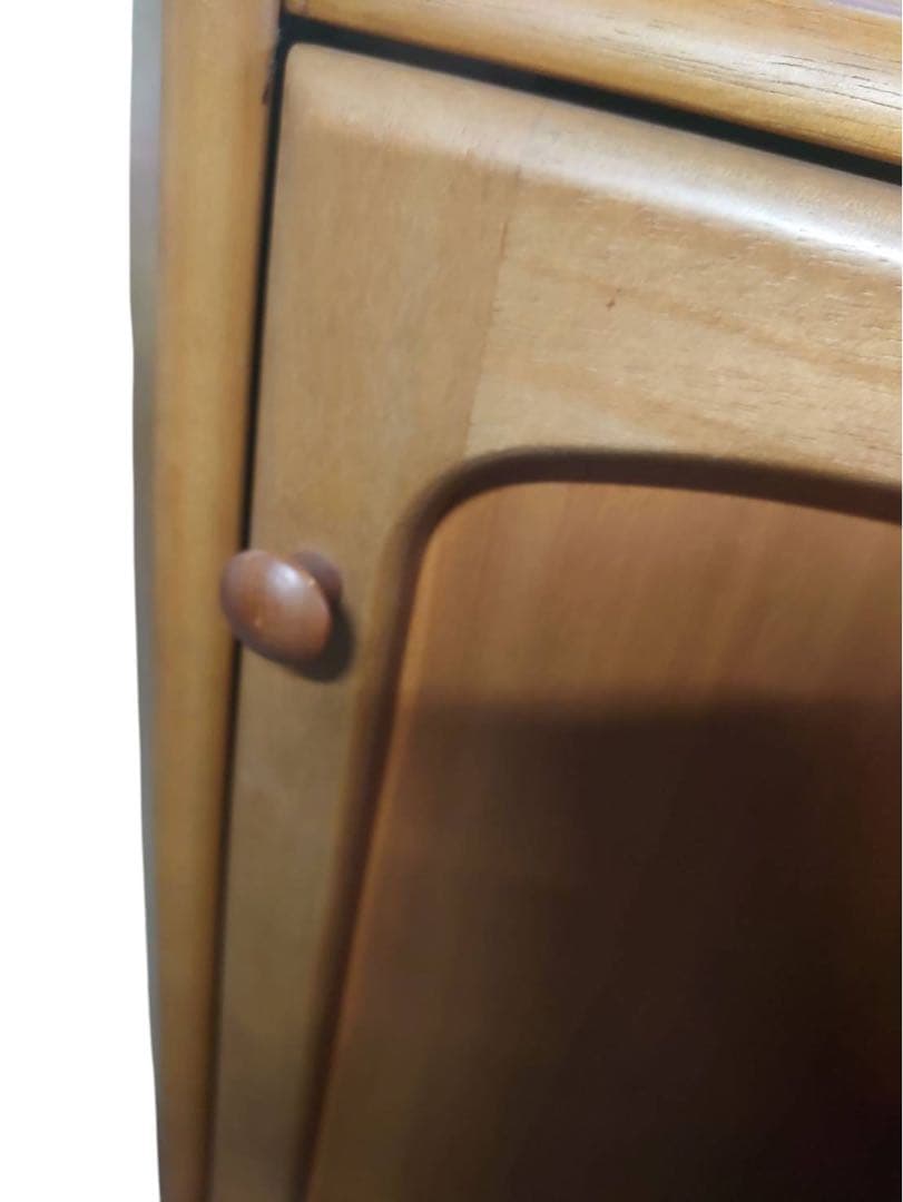 Karimoku カリモク 三角コーナータイプ 電話台 花台 収納棚