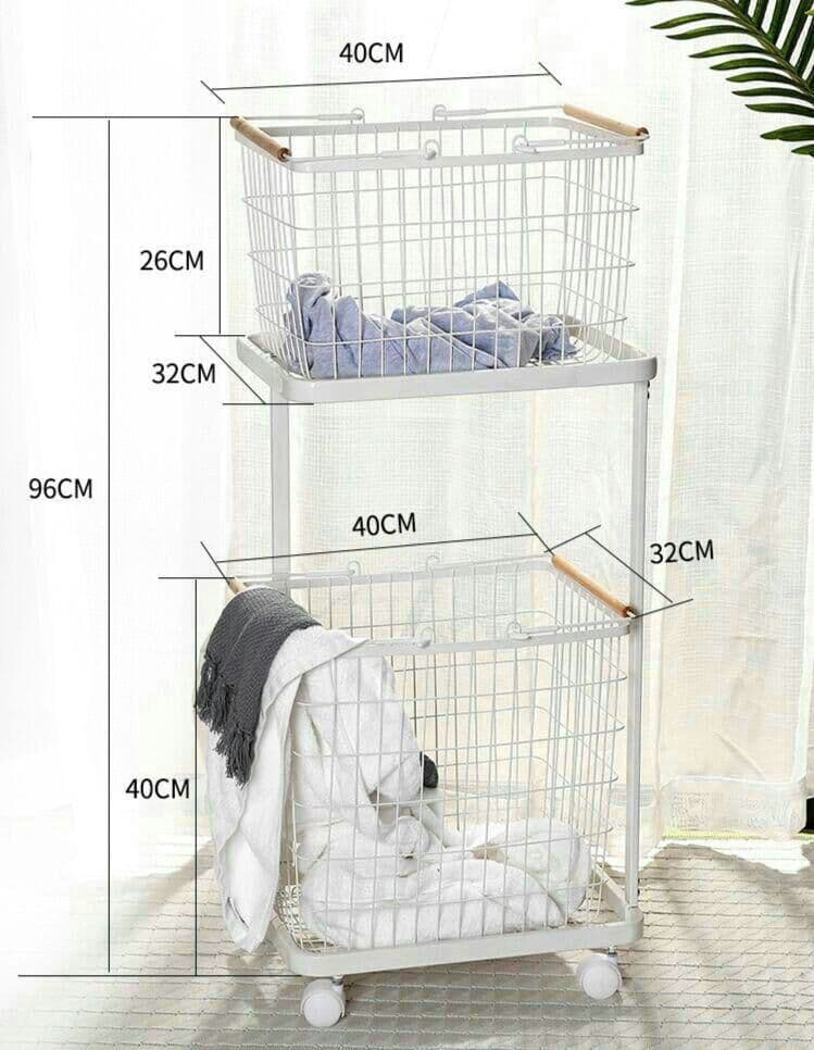 多機能汚れた衣類収納バスケット 洗濯かご2