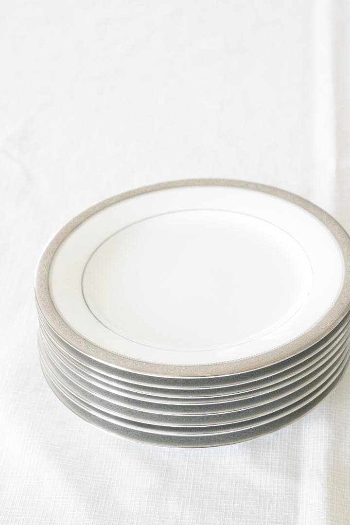 ８枚セット　ノリタケ　Noritake　中皿 プレート　プラチナライン