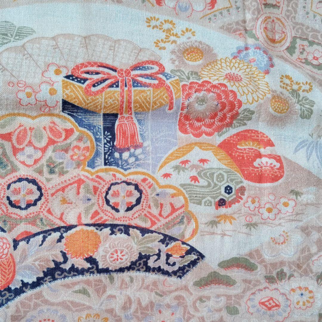 友禅　型友禅　帯　アンティーク　リメイク