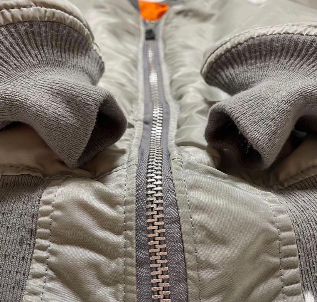 グレー MA-1 フライトジャケット