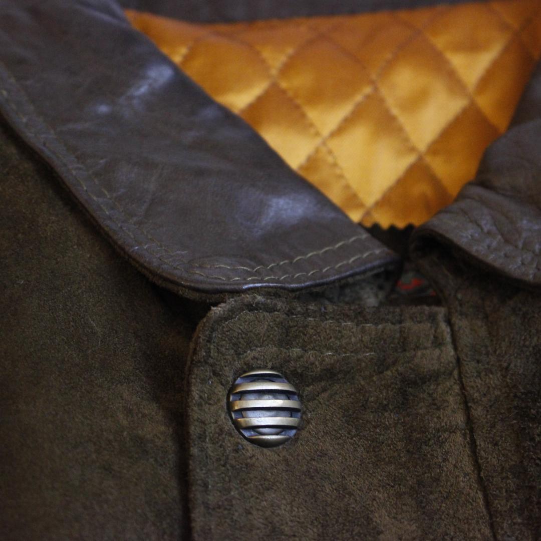 SAHARA WEAR vera pelle スエードブルゾン 3L カーキ