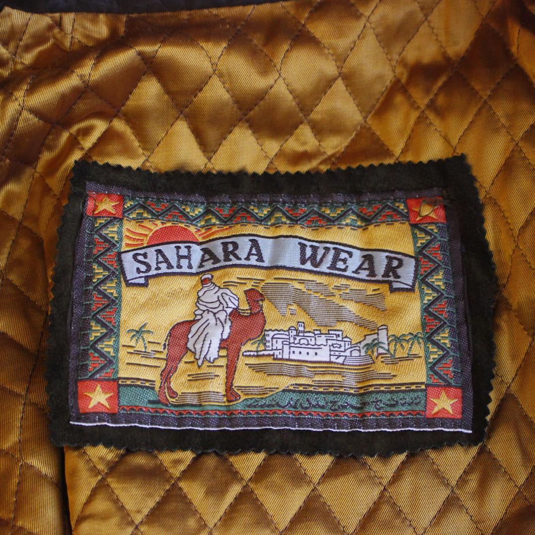 SAHARA WEAR vera pelle スエードブルゾン 3L カーキ