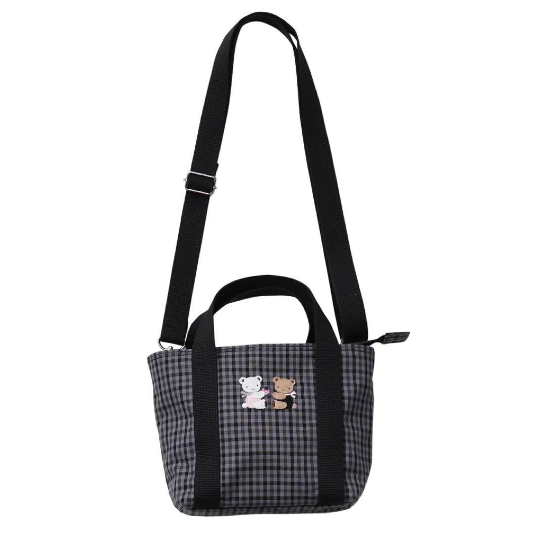 【familiarショルダー】ふるさと納税　ファミリア ショルダーバッグ　黒