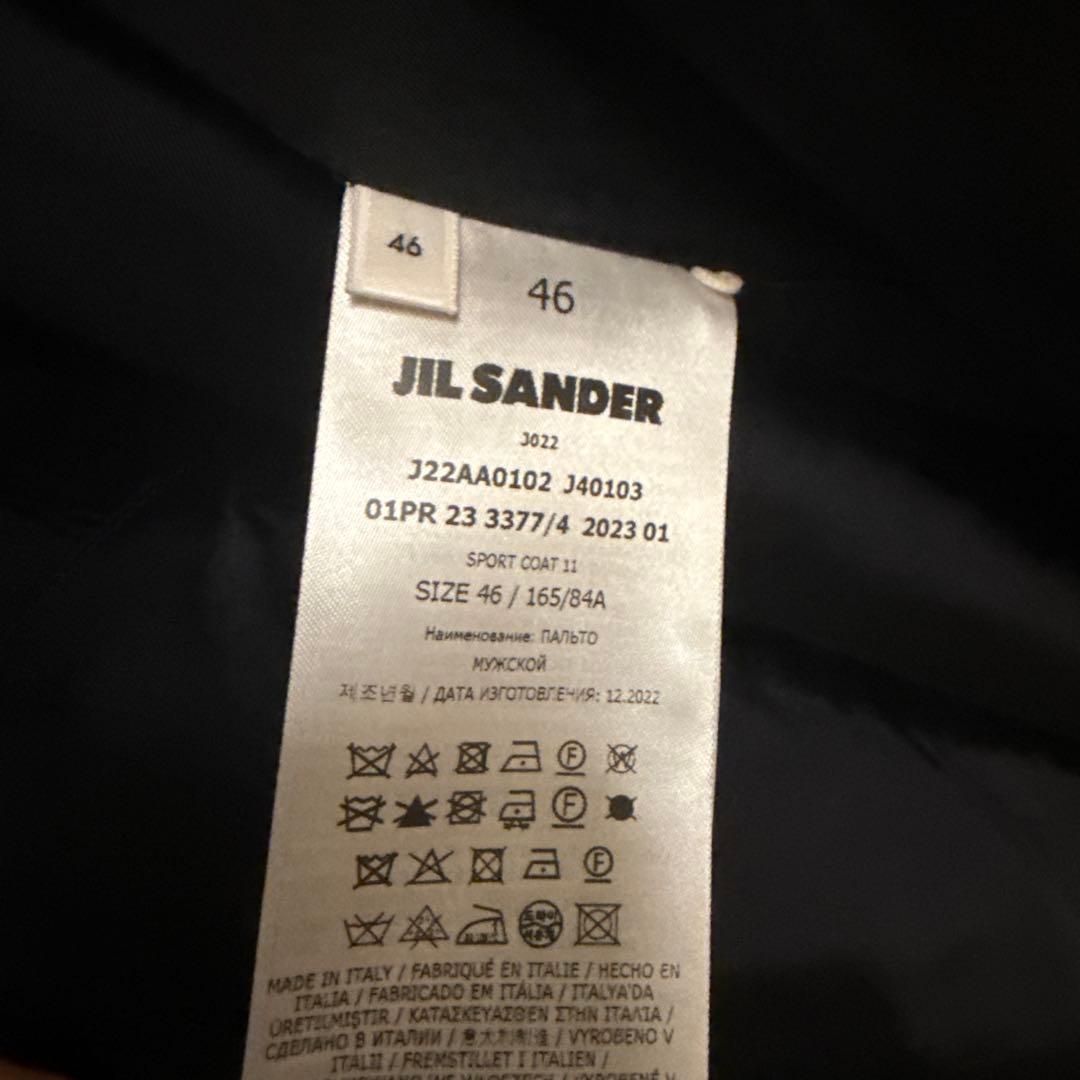 ジルサンダー 美品 スポーツコート ハンガー付き ネイビー系