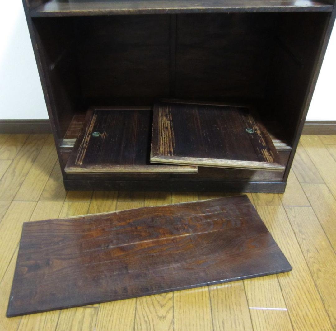 アンティーク 木製棚 茶棚 飾り棚 昭和初期～もっと古いかも？ レトロ