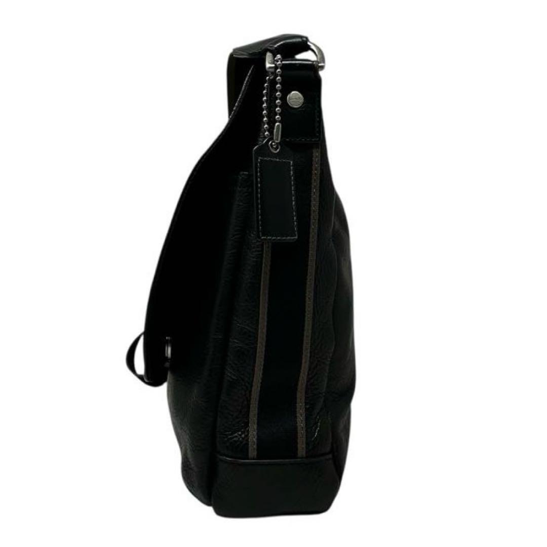 【美品】COACH コーチ ショルダーバッグ メッセンジャー レザー メンズ
