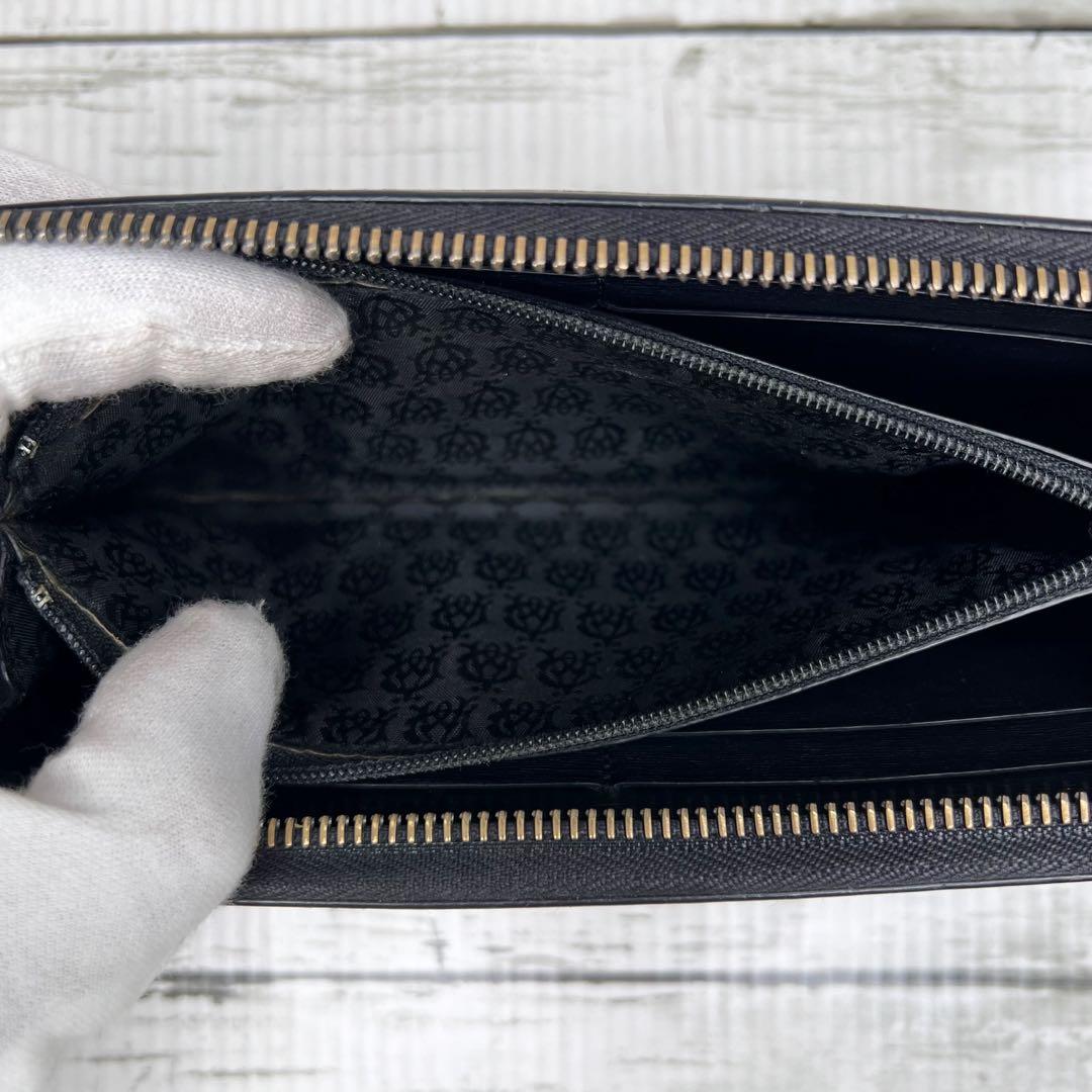 dunhill ダンヒル レザー ラウンドファスナー 長財布