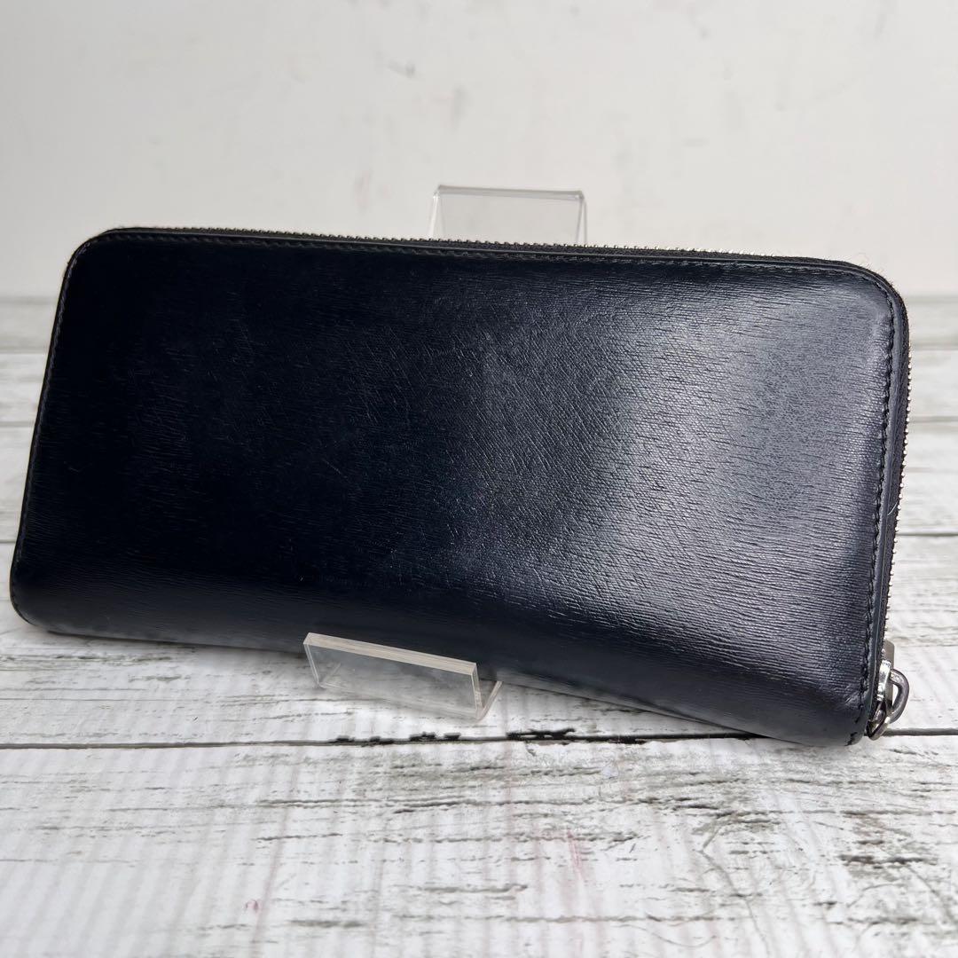 dunhill ダンヒル レザー ラウンドファスナー 長財布