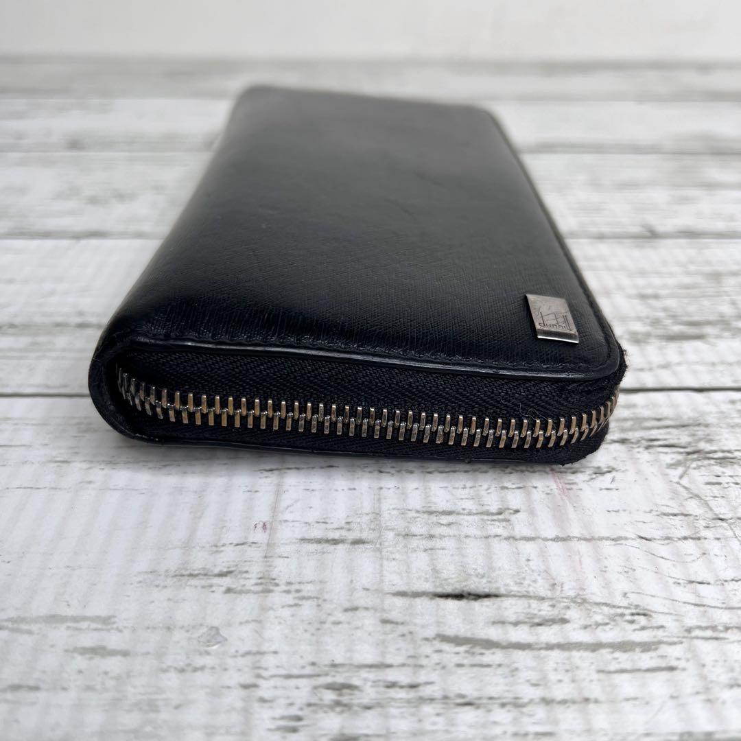 dunhill ダンヒル レザー ラウンドファスナー 長財布