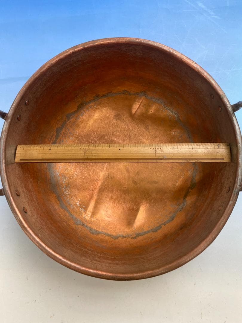 ★値下げ★銅鍋　製菓プロ用　両手付き 内径約30cm