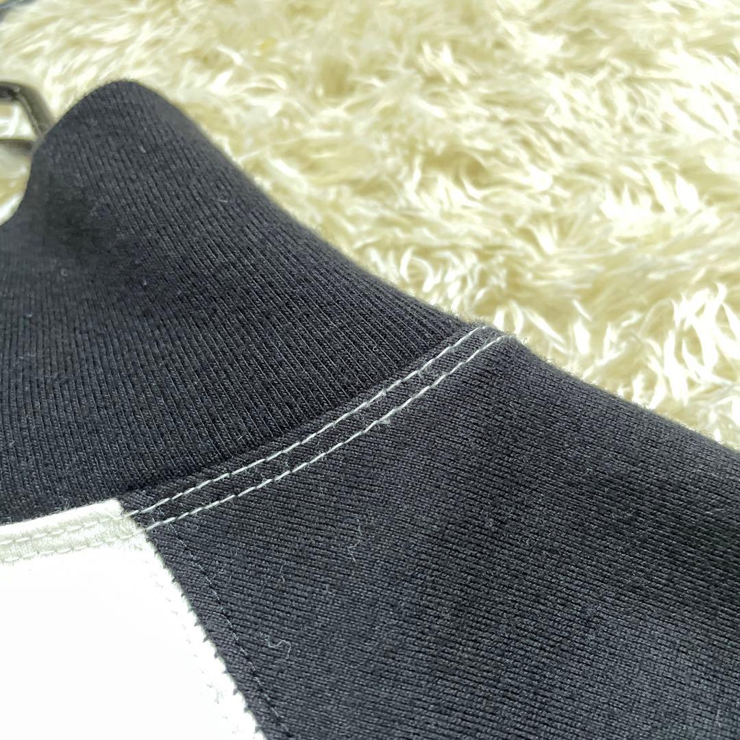 未使用⭐️ JULIUS ユリウス　トップス　モックネック　ラグラン　白黒　3