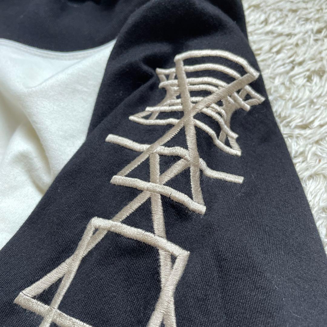 未使用⭐️ JULIUS ユリウス　トップス　モックネック　ラグラン　白黒　3