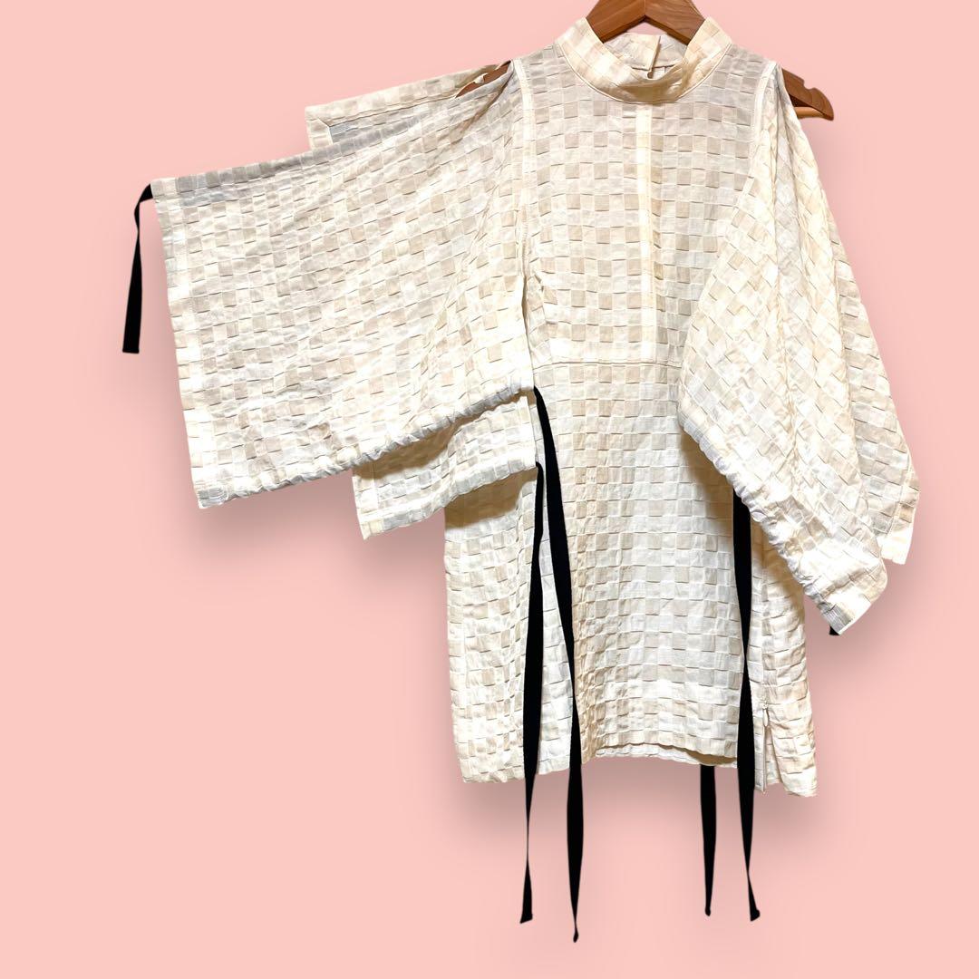 ブラウス｜チェック＆リボン【AKIKOAOKI】