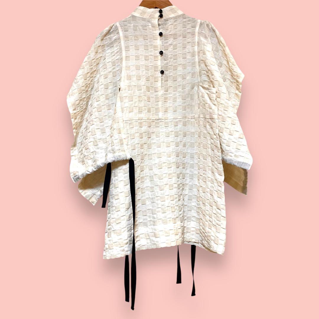 ブラウス｜チェック＆リボン【AKIKOAOKI】