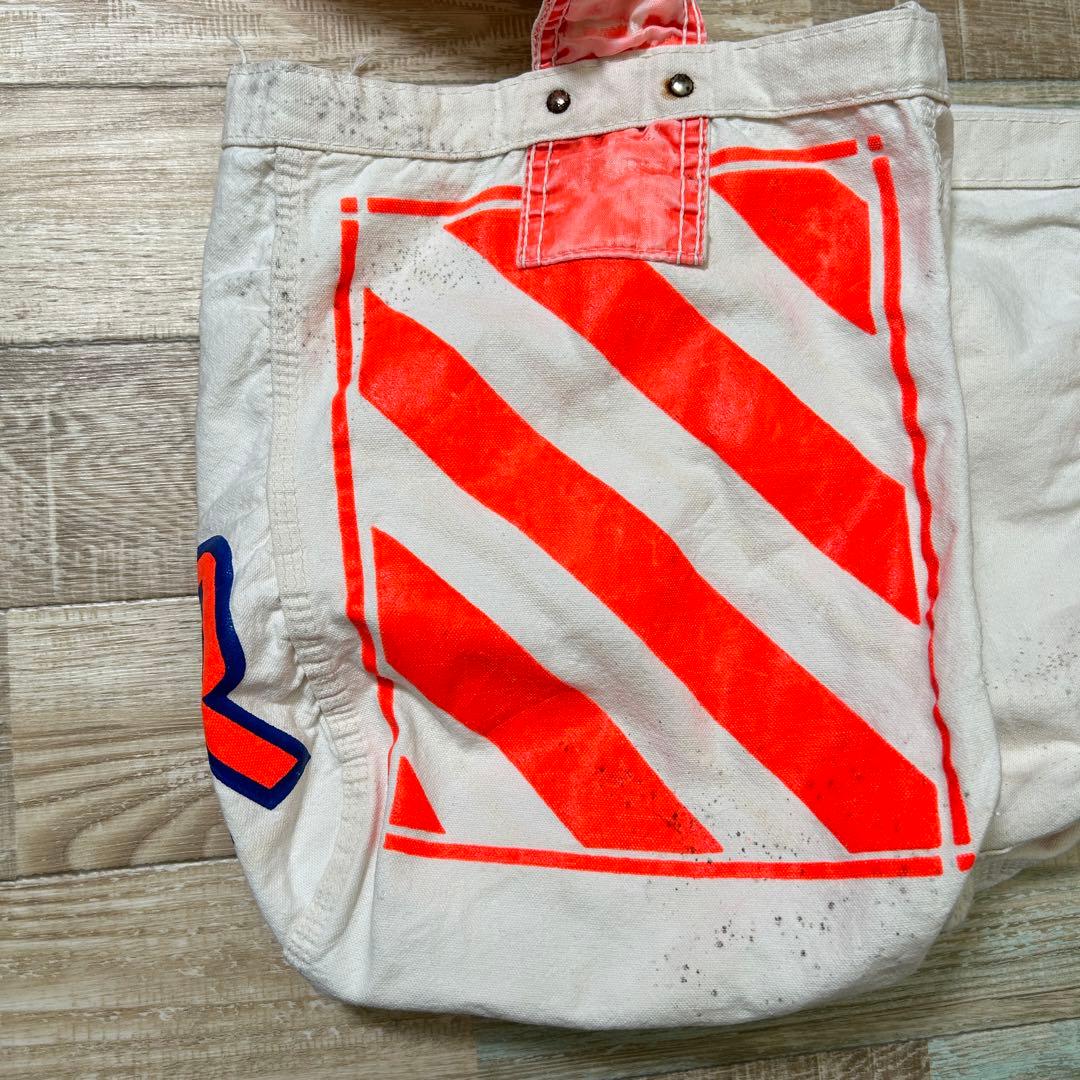 レア PLAIN DEALER ニュースペーパーバッグ オレンジ