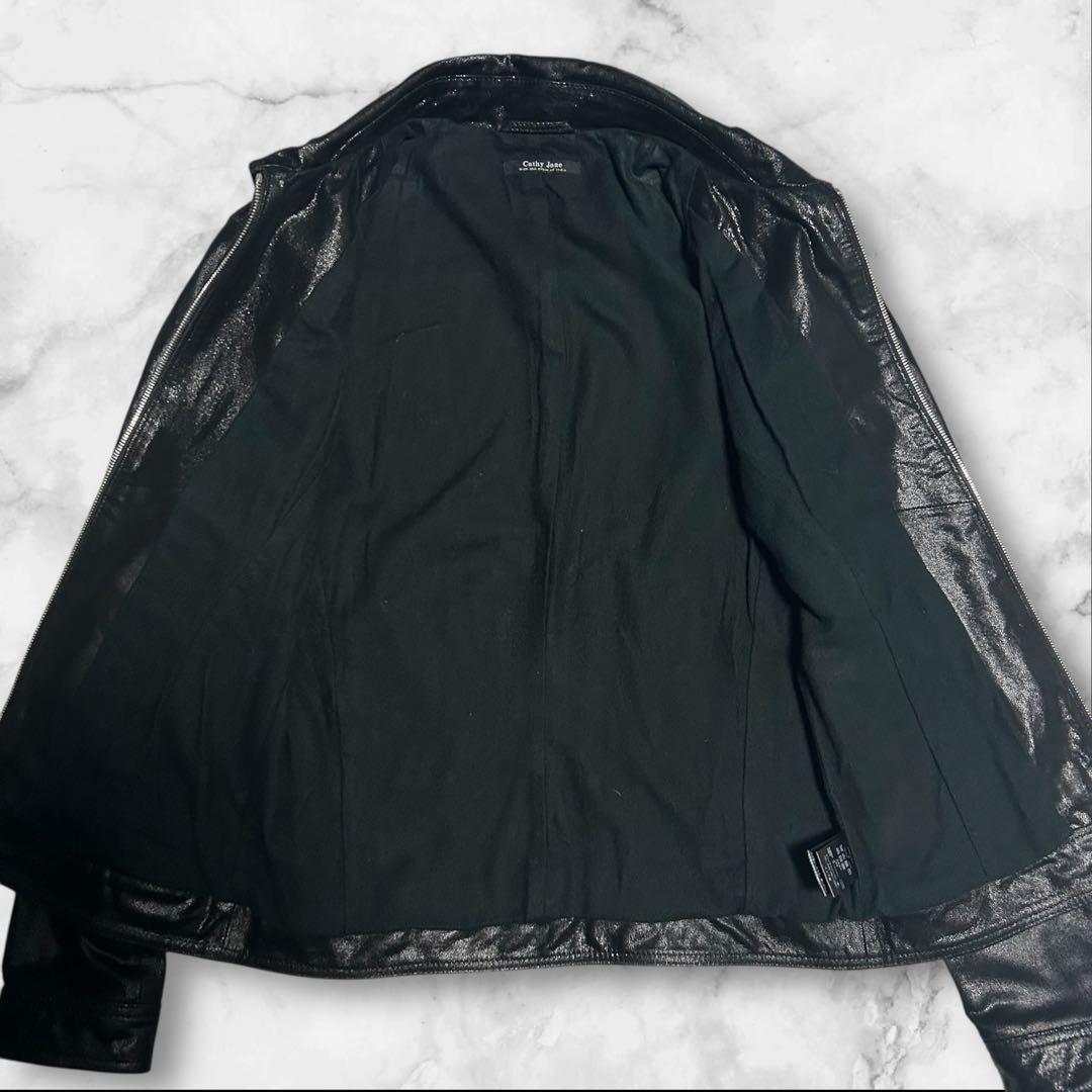 Moore様　美品】 Cathy Jane シュリンク加工やぎ革レザージャ