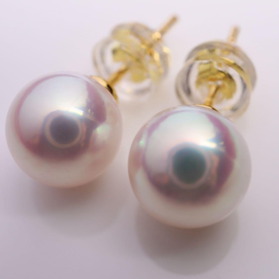 高グレード あこや真珠 ピアス アコヤパール ピアス ピンク系 03