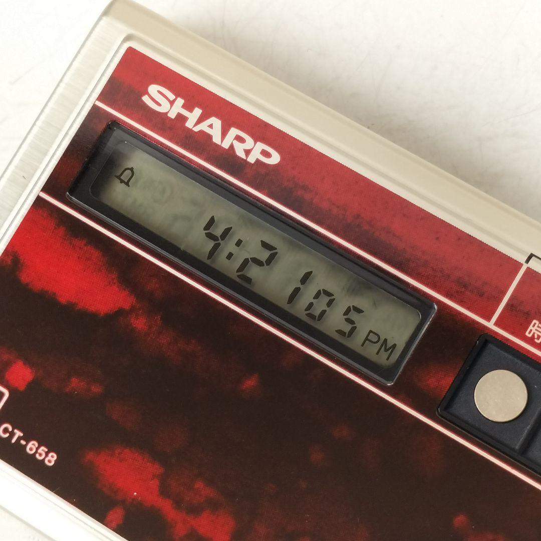 SHARP　音声時計　CT-658 エルシークオーツ稼働品