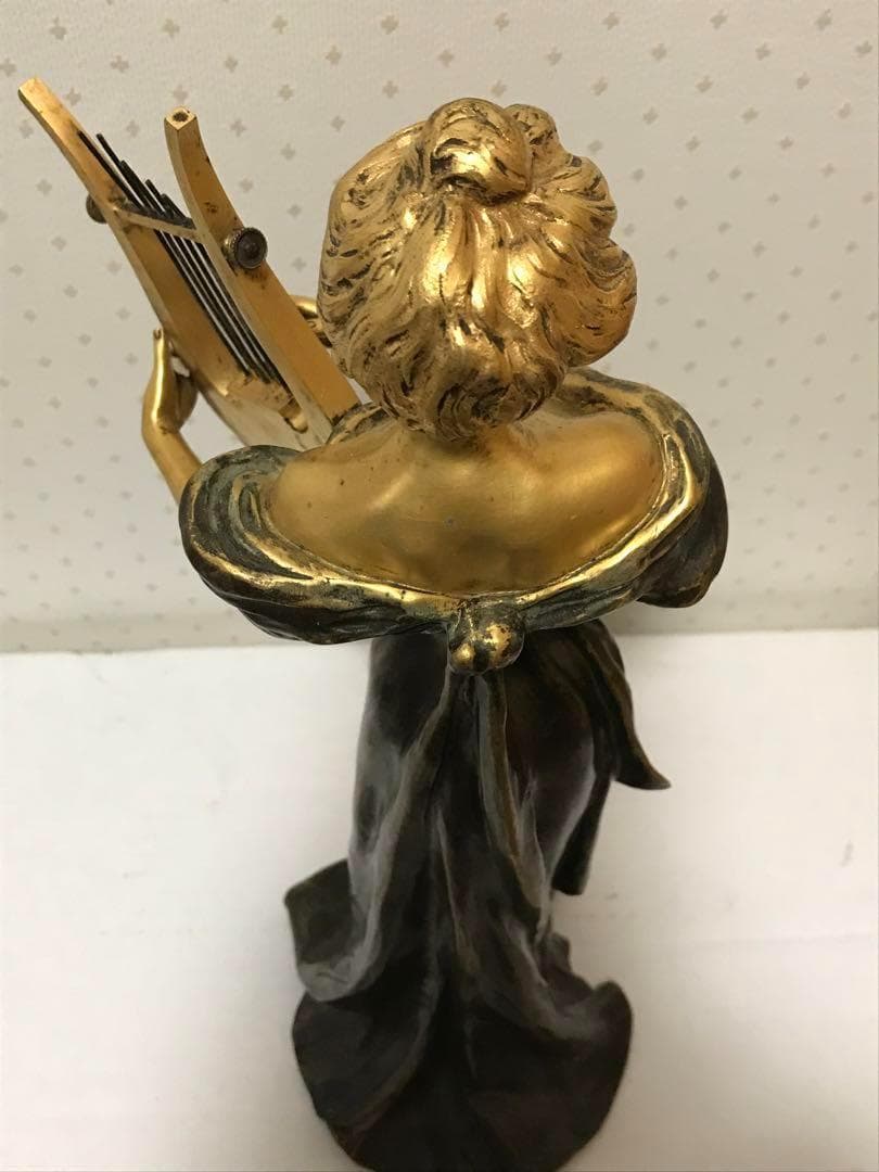 アンティーク アールヌーボー E.WANTE (1872-1960) ブロンズ像