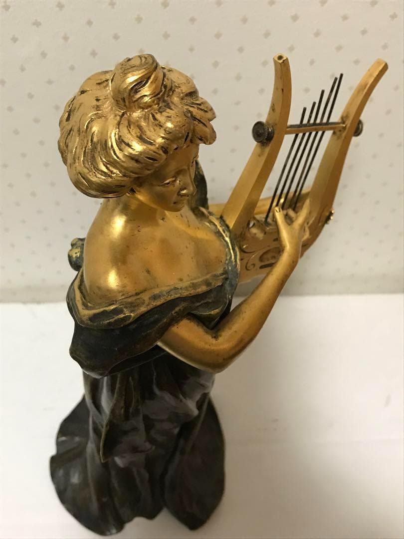 アンティーク アールヌーボー E.WANTE (1872-1960) ブロンズ像