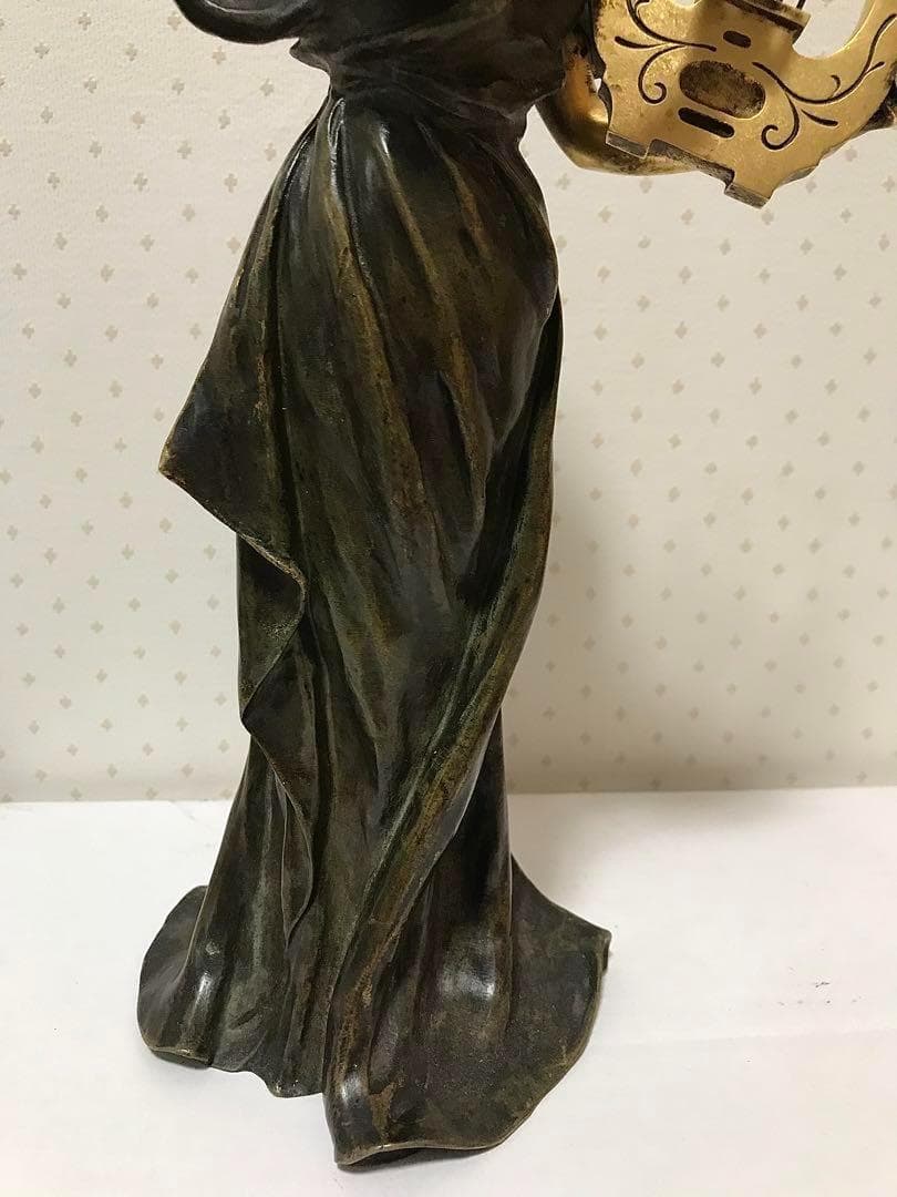 アンティーク アールヌーボー E.WANTE (1872-1960) ブロンズ像