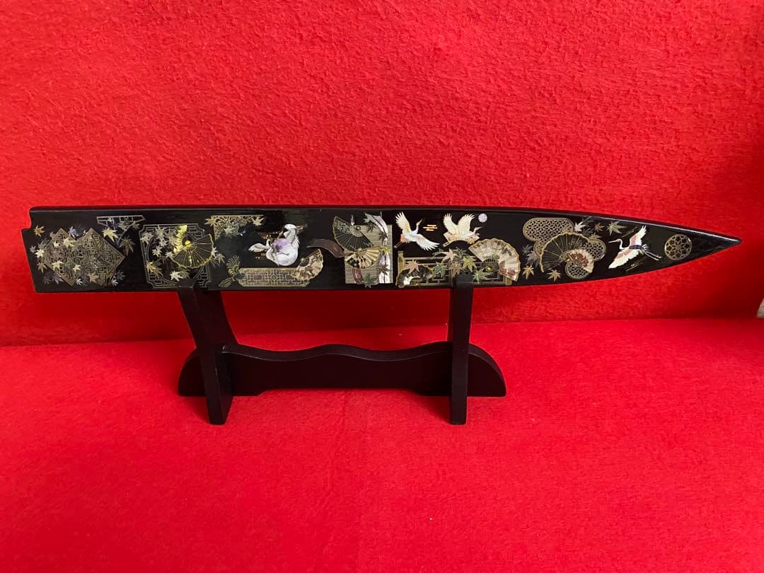 柳刃包丁 尺一　刺身包丁 鏡面仕上げ 黒檀黒水牛八角柄