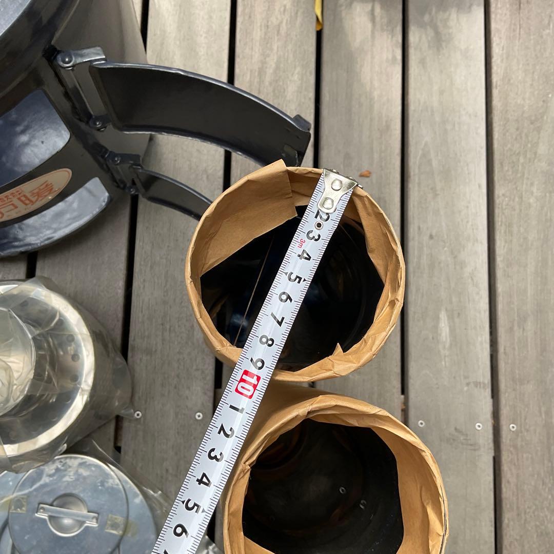 未使用 炉暖 AL-35 三重ホーロ (琺瑯ストーブ) 薪ストーブ バーベキュー