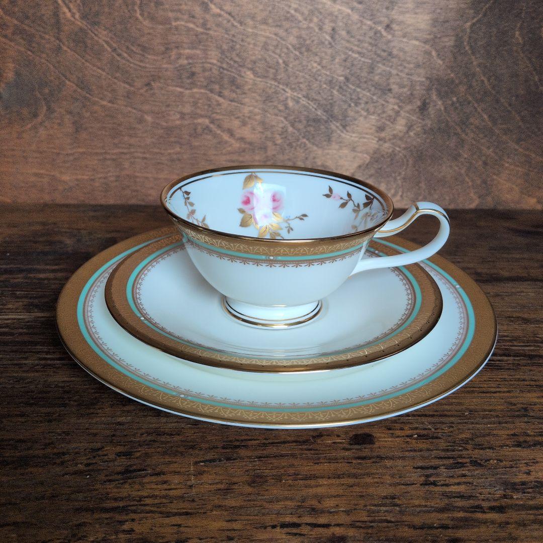 ノリタケ トリオ フロレンシア バラ 金彩