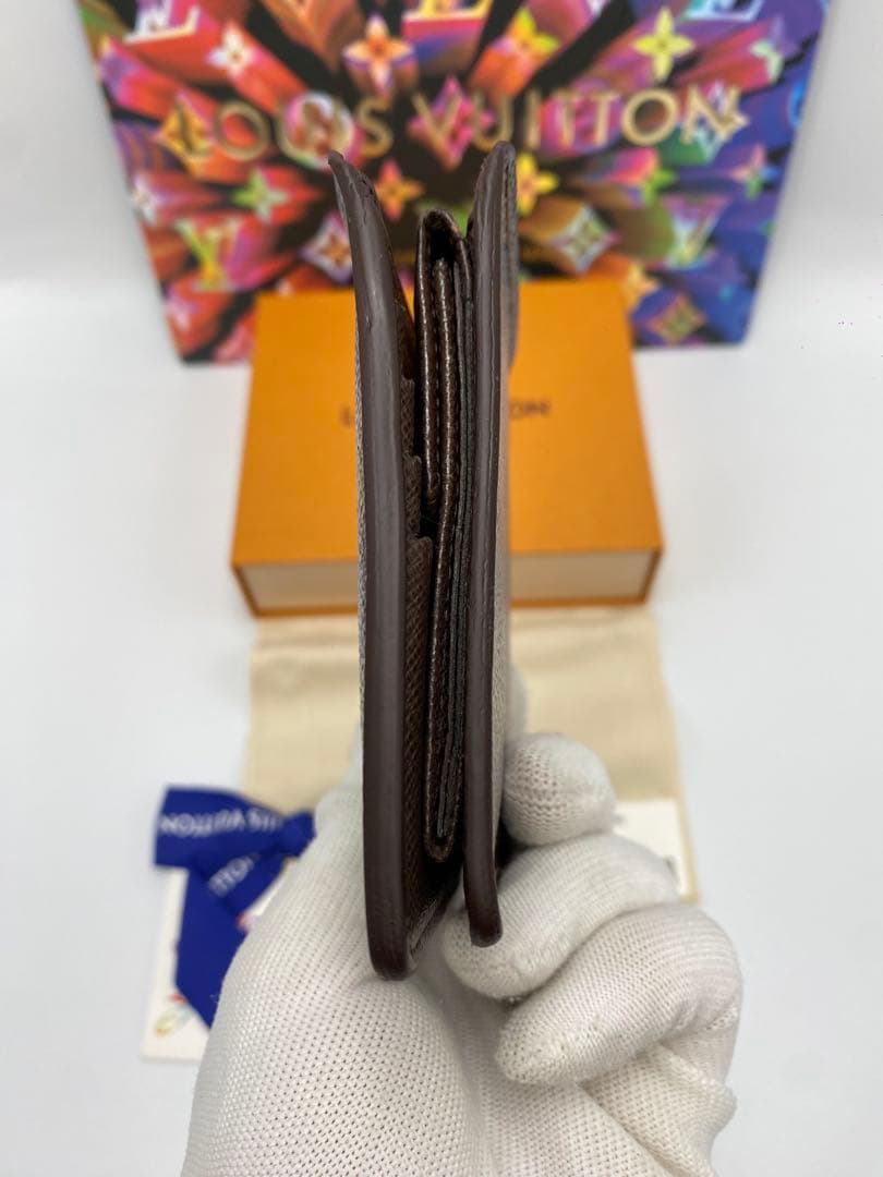 人気✨ルイ・ヴィトン ダミエ ポルトフォイユ マルコ コンパクト 二つ折り財布