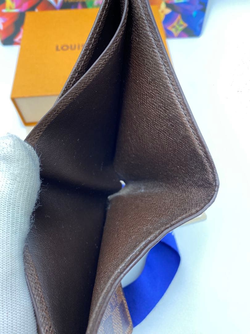 人気✨ルイ・ヴィトン ダミエ ポルトフォイユ マルコ コンパクト 二つ折り財布