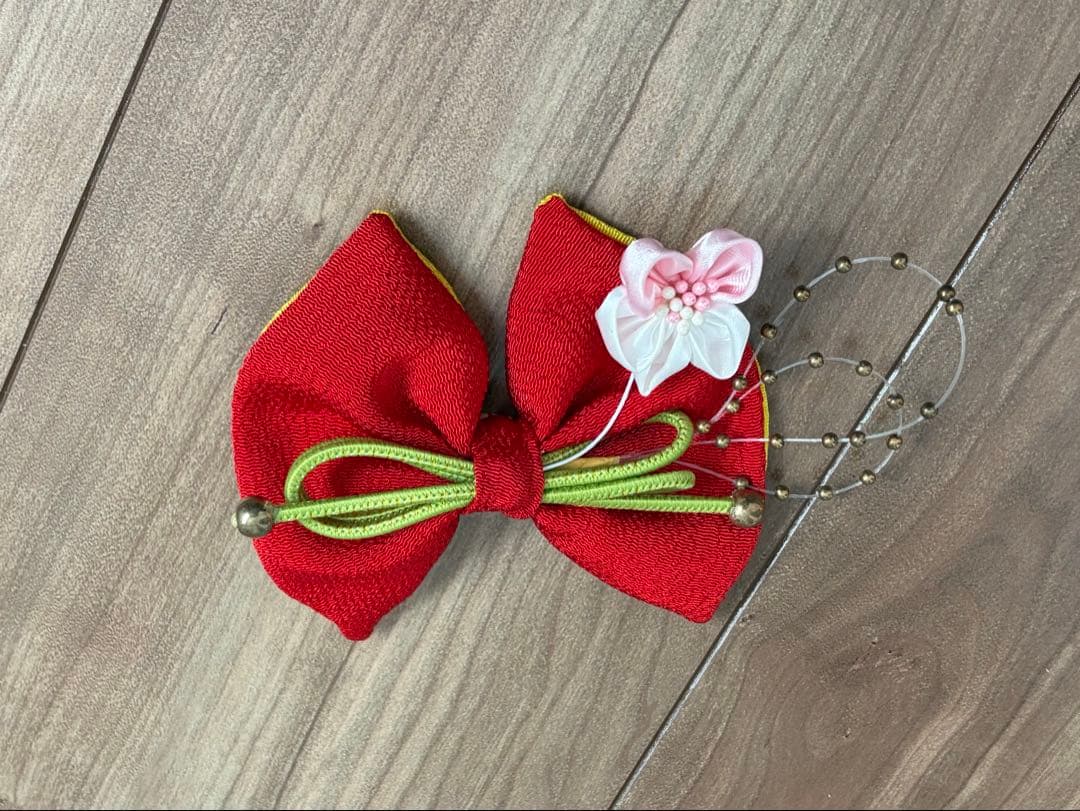 七五三　3歳女の子　着物セット　753 赤色　桜