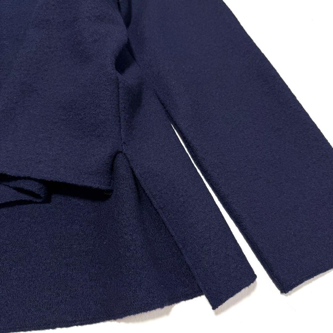 新品✨yori✨ヨリ　圧縮フロントショートプルオーバー　2023AW　ネイビー