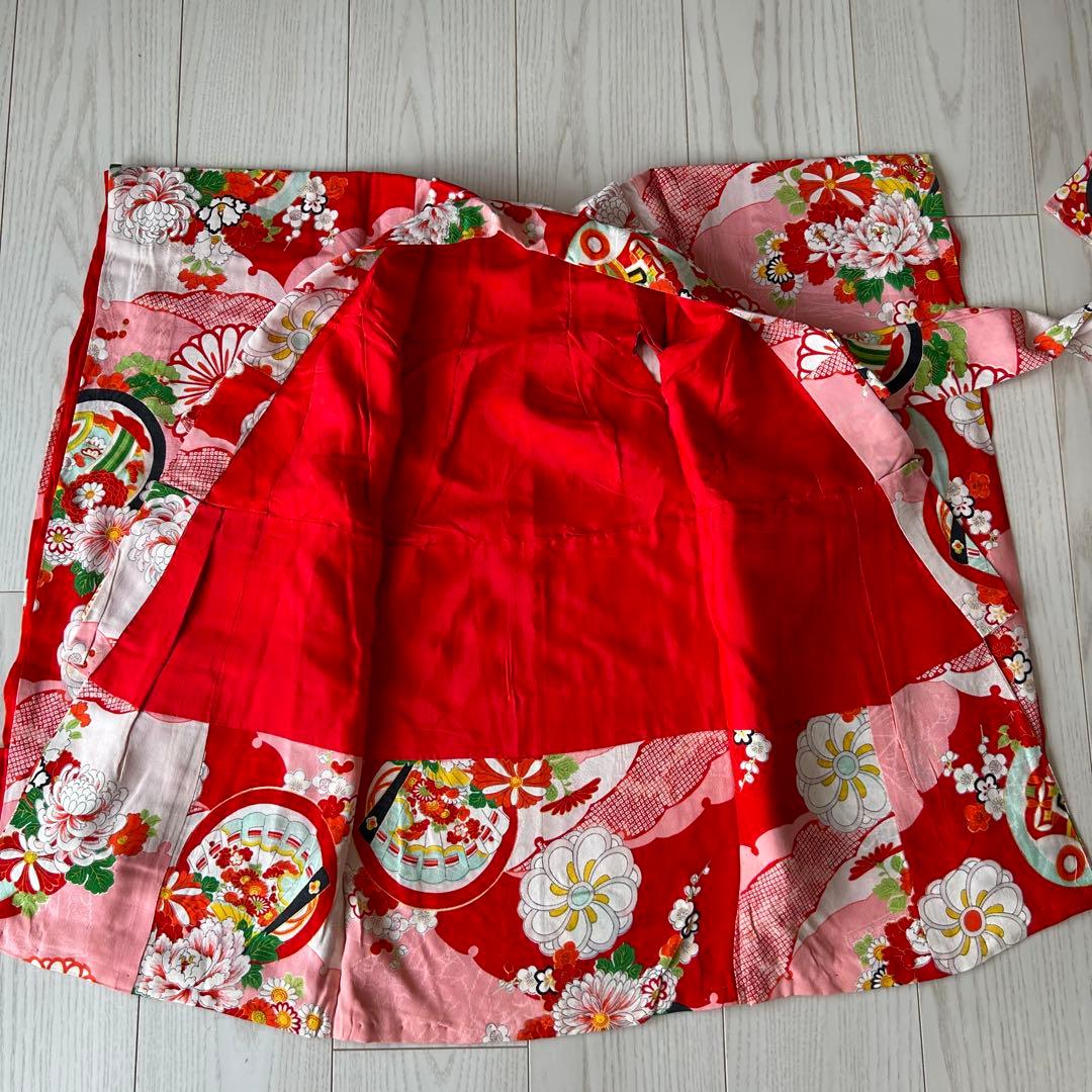 子供　アンティーク　着物　七五三 ピンク