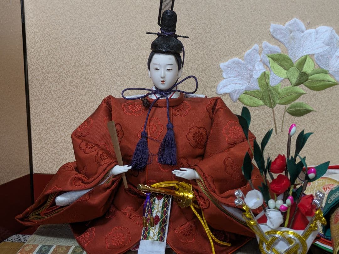 2月限定お値下げ極美品おひなさま　親王飾り　雛人形　極上仕立て　久月作