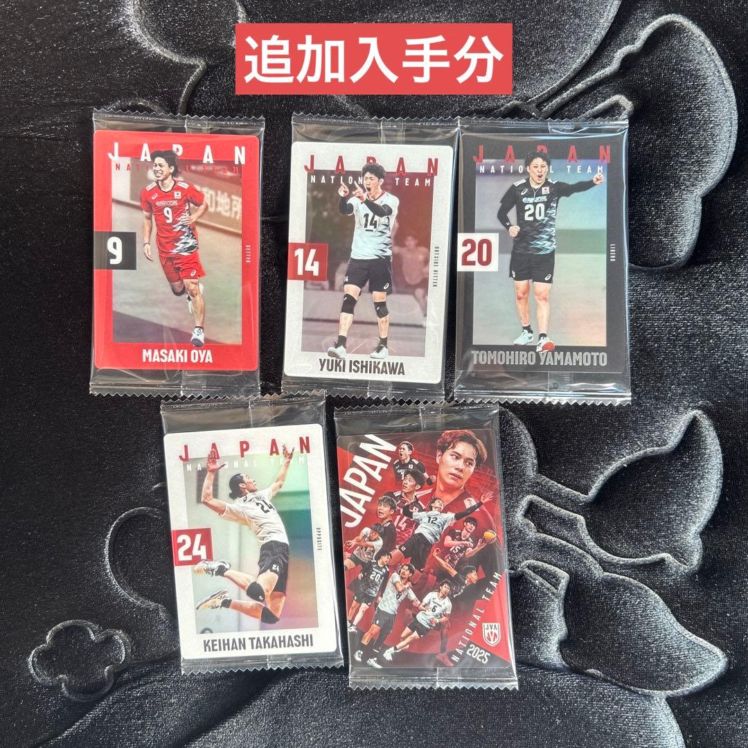 バレーボール日本代表ツインウエハース　カード【計28枚、バラ売り⭕️】
