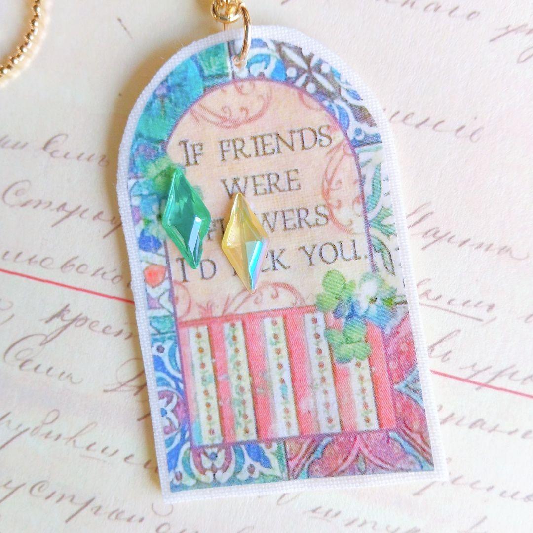 SOLD◆ハンドメイド キーホルダー バッグチャーム ウサギ デコパージュハート