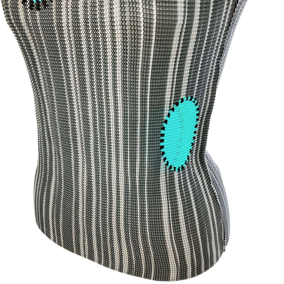 マカ39 超美品 ミーバイイッセイミヤケ 半袖ブラウス トップス ハイネック